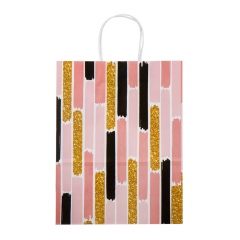 Подарунковий пакет "Золоті фігури", 18,5*25,5 см (9078-007)