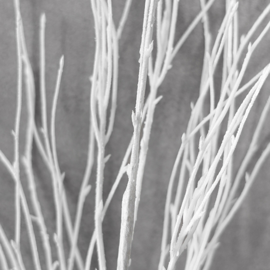 Искусственная ветка, белая, 94 см (9259-028)