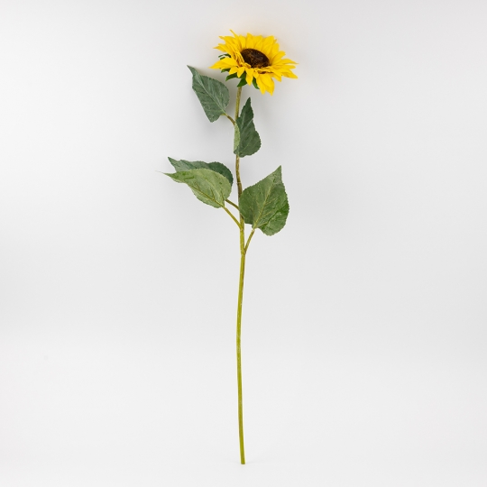 Искусственный подсолнух, желтый, 74 см (9259-029)