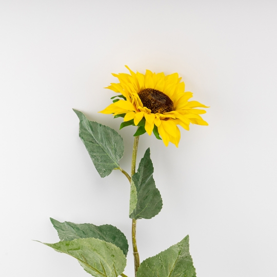 Искусственный подсолнух, желтый, 74 см (9259-029)