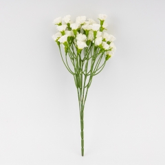 Искусственные миниатюрные гвоздики, белые, 38 см (9259-039)