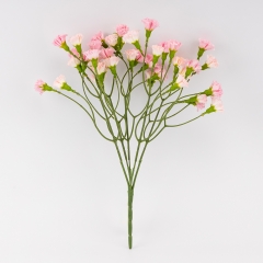 Искусственные миниатюрные гвоздики, розовые, 38 см (9259-041)