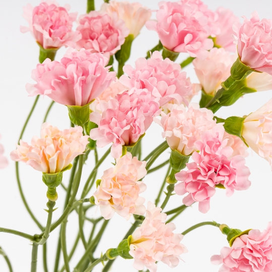 Искусственные миниатюрные гвоздики, розовые, 38 см (9259-041)