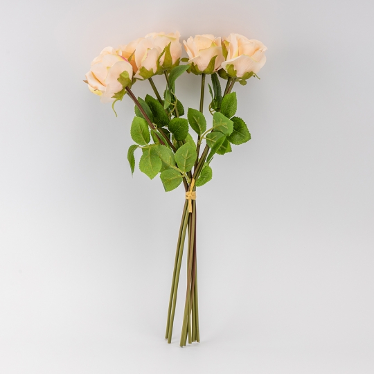 Букет роз, 8 бутонов, кремовый, 48 см (9259-054)