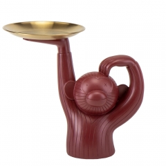 Кавовий столик "Monkey" 25 см, червоний (8924-006)