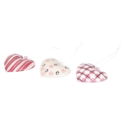 Комплект ялинкових прикрас "Три серця" (047NY)