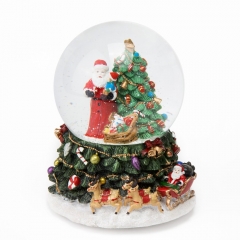 УЦІНКА Сніжна куля "Вірш для Діда Мороза" (бульбашки повітря) (6016-009)