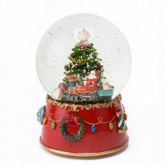УЦІНКА Сніжна куля "Санта на поїзді"  (бульбашки повітря) (6016-010)