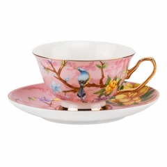 Фарфоровая чашка с блюдцем “Spring Birds”, 200 мл * Рандомный вибор дизайна (9217-004)