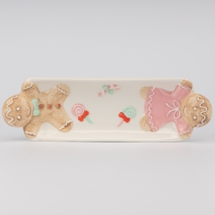 Блюдо "Имбирные пряники в розовом", 26 см * 10 см (6037-003)