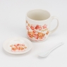 Кружка з блюдцем та ложечкою 