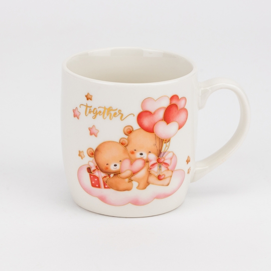 Кружка з блюдцем та ложечкою 