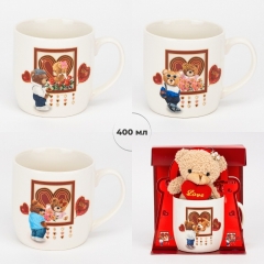 Подарунковий набір «Love»: чашка з ведмедиком, 400 мл * Рандомний вибір дизайну (19298-017)