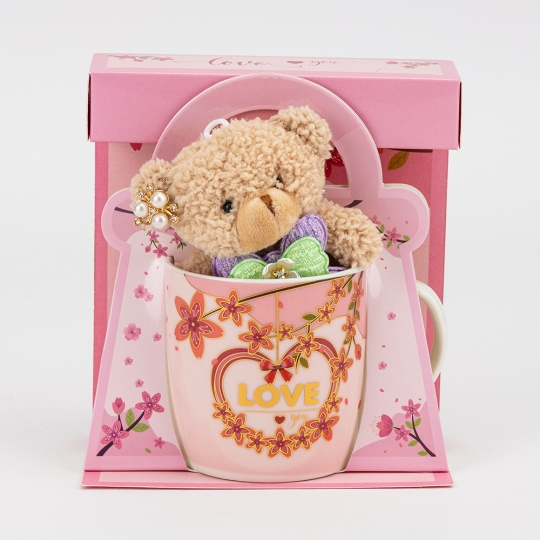 Подарунковий набір «Love»: чашка з ведмедиком, 400 мл * Рандомний вибір дизайну (19298-018)