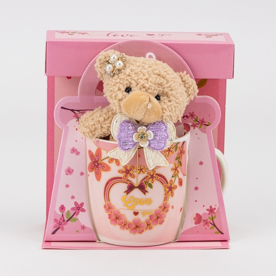 Подарунковий набір «Love»: чашка з ведмедиком, 400 мл * Рандомний вибір дизайну (19298-018)