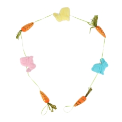 Великодня композиція «Кролики з морквинами», 165 см (6018-134)