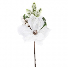 Декоративна гілка "Біла Віфлеємська зірка" (6018-054)