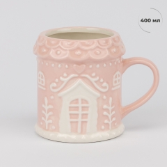 Кружка "Розовый домик", 400 мл (00BR-6036-006)