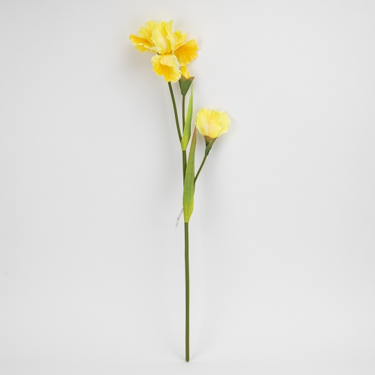 Искусственный ирис, желтый, 80 см (2026-030/yellow)