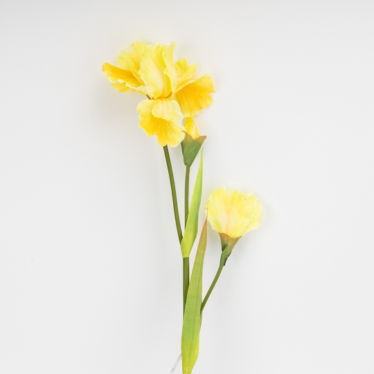 Искусственный ирис, желтый, 80 см (2026-030/yellow)