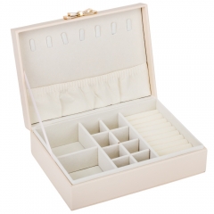 УЦІНКА Скринька для прикрас "Золотий бантик", бежева, 24 см (Сліди від клею,кулькової ручки,маленькі плями) (00BR-9188-010)