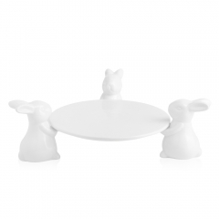 Підставка "Три білих кролика", 20 см (9059-001)