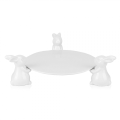 Підставка "Три білих кролика", 25 см (9059-002)