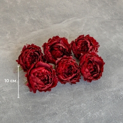 Головка півонії, бордова, 10 см (9222-063)