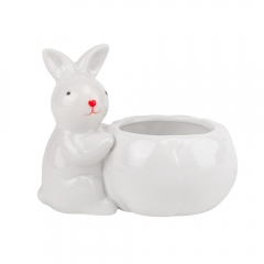 Ємність для зберігання "Милий кролик", біла, 10 см (5009-036)