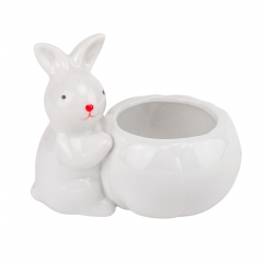 Ємність для зберігання "Милий кролик", біла, 10 см (5009-036)