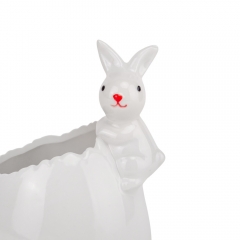 Ємність для зберігання "Милий кролик", біла, 15 см (5009-037)