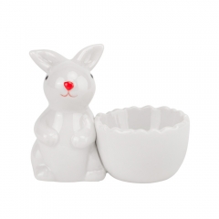 Підставка під яйце "Ніжний кролик", біла, 7 см (5009-041)