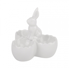 Підставка для 3 яєць "Ніжний кролик", біла, 10 см (5009-042)