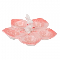 Підставка для 5 яєць "Весняний сад", рожева, 18 см (5101-002)