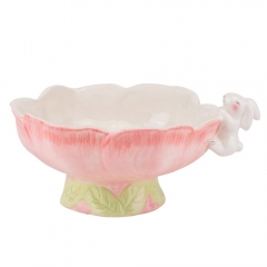 Блюдо "Весняний сад", рожеве, 25 * 11,5 см (5101-003)