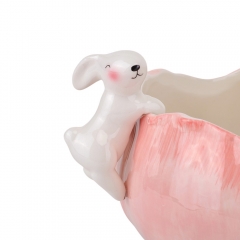 Блюдо "Великодній настрій", рожеве, 23 * 15 см (5101-004)