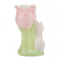 Ваза "Кролик с тюльпаном", 15 см (5101-006)