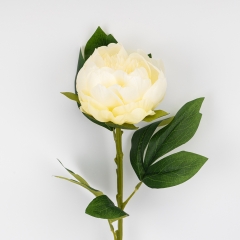 Искусственный пион, кремовый, 70 см (2026-019/cream)