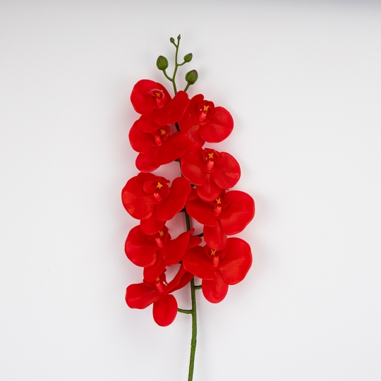 Искусственная орхидея, красная, 95 см (2026-021/red)