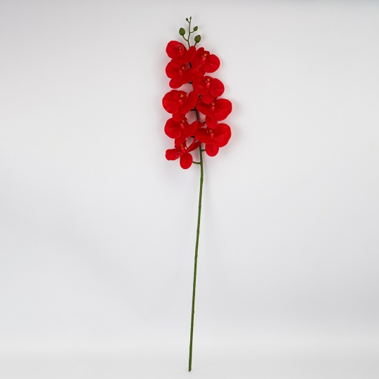 Искусственная орхидея, красная, 95 см (2026-021/red)