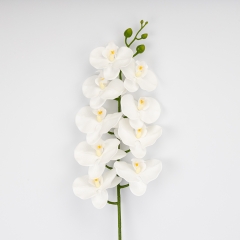 Искусственная орхидея, белая, 95 см (2026-021/white)