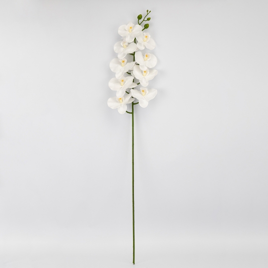 Искусственная орхидея, белая, 95 см (2026-021/white) Искусственная орхидея, белая, 95 см (2026-021/white)