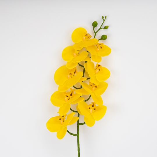 Искусственная орхидея, желтая, 95 см (2026-021/yellow)