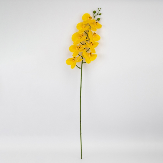 Искусственная орхидея, желтая, 95 см (2026-021/yellow)