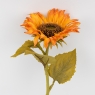 Искусственный подсолнух, оранжевый, 47 см (2026-025/sunset)