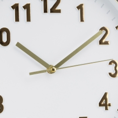 Годинник "Аврора вайт", біло-золотий, 30 см (2016-028)