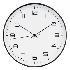 Годинник "Еталон", біло-чорний, 30 см (2016-029)