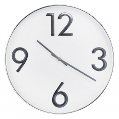 Годинник "Ехо", біло-срібний, 40 см (2016-035)