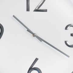 Годинник "Ехо", біло-срібний, 40 см (2016-035)