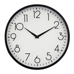 Годинник "Блискітки", чорний-білий, 30 см (2016-039)